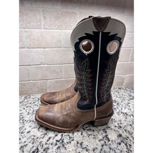 NEW Ariat Wildstock Real Deal Western Cowboy Boots Men's 8D Square Toe Leather